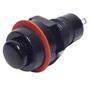 Imagem de Kit botão chave pulso sem trava 15 unidades ds-213 pt 2t preto push button redondo 2 terminais