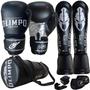 Imagem de Kit Boxe Muay Thai Luva Bandagem Bucal Case Caneleira Bolsa