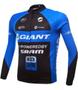 Imagem de Kit Bretelle Gel Camisa Longa Ciclismo Giant Dryfit Bike Uv+