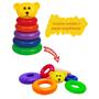 Imagem de kit Brinquedo Bebê Educativo Didático 1 Ano Cubo + Ursinho