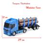 Imagem de Kit Brinquedo Caminhão Basculante e Caminhão Com Toras Iveco