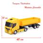 Imagem de Kit Brinquedo Caminhão Basculante e Caminhão Com Toras Iveco
