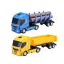 Imagem de Kit Brinquedo Caminhão Basculante e Caminhão Com Toras Iveco