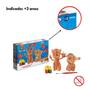 Imagem de Kit Brinquedo de Montar Cachorrinhos de Madeira para Colorir Patrulha Canina Com Pincel e 6 Tintas Xalingo - 1392.1