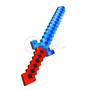 Imagem de Kit Brinquedo Espada Pixel Ninja 58cm Diamante com Som e Luz + 3 Pilhas AA - Vermelho 20
