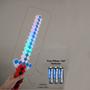 Imagem de Kit Brinquedo Espada Pixel Ninja 58cm Diamante com Som e Luz + 3 Pilhas AA - Vermelho 20