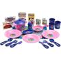 Imagem de Kit Brinquedo Fogãozinho Infantil Gran Chef Big Star + Conjunto Meu Jantarzinho Infantil 24 Peças