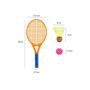 Imagem de Kit Brinquedo Infantil 2 Raquetes 1 Peteca Badminton Criança Esporte