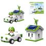 Imagem de Kit brinquedo infantil 3 em 1 robô carrinho casa solar educativo