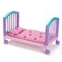 Imagem de Kit Brinquedo Infantil Berço Cama C/ Banheira de Boneca Bebê