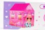 Imagem de Kit Brinquedo Infantil Casinha Crianças + Kit Chá e Jantar