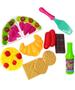 Imagem de Kit Brinquedo Infantil Cozinha Comidinha Lanche Com 11 Pçs