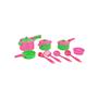 Imagem de Kit Brinquedo Panelinha Infantil Rosa C/ Talheres - Nig
