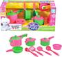 Imagem de Kit Brinquedo Panelinha Infantil Rosa C/ Talheres - Nig