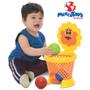 Imagem de Kit Brinquedos Educativo para Bebe Basketball Baby e Cubo Didatico da MercoToys