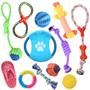 Imagem de Kit Brinquedos Pet 12 Pcs P/ Cães Porte Peq / Médio / Grande