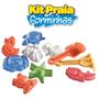 Imagem de Kit Brinquedos Praia Caminhao Basculante com Pá Grande + Forminhas Praia Areia Brinquedo Interativo Piscina Carrinhos Jardim Meninos Infantil Crianças Presente Natal