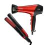 Imagem de Kit Britânia com Secador de Cabelo Beauty Duo Red BSC2900 com 2 Velocidades e 3 Temperaturas + Prancha Alisadora Bivolt