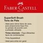 Imagem de kit brush pen tons de pele profissional supersoft lançamento faber castell