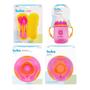 Imagem de Kit Buba Alimentação Infantil Rosa Neon c/ Copo 300ml