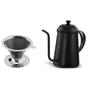 Imagem de Kit Bule Bico Fino Preto, Buono Cafe Com Filtro Inox