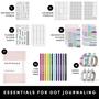 Imagem de Kit Bullet Journal PAPERAGE - Diário Pontilhado com 12 Canetas