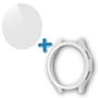 Imagem de Kit Bumper + Película Hydrogel Para Galaxy Watch 5 Pro - Branco