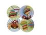 Imagem de Kit burger collection com mini molheira 8 pecas em ceramica  alleanza