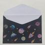Imagem de Kit c/ 01 Papel de Carta + Envelope + Selo p/ Lacre  Espaço e Constelações - BUENDIA