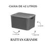 Imagem de Kit C/ 02 Cestos Organizadores Rattan 42 Litros - Resistente