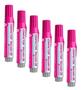 Imagem de Kit c/ 06 Marcadores de Quadro Branco QB Rosa - Compactor
