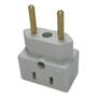 Imagem de Kit C/10 Adaptador De Tomada 3 Pinos Tipo Bob 110V/220V