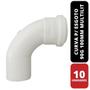 Imagem de Kit C/ 10 Curva P/ Esgoto 90G 100mm Multilit