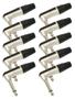 Imagem de Kit C/ 10 Plugs P10 90 Mono Rp2rc Rean By Neutrik