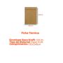 Imagem de Kit C/100 Envelopes Saco Kraft Natural 185mm X 248mm - Envio Imediato