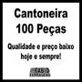 Imagem de Kit C/ 100 Peças - Cantoneira Para Fixação De Espelho 90º Preta
