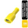 Imagem de Kit C/100 Terminal Femea Total-Isolado PVC 4,0x6,0 mm² Sfor