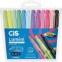 Imagem de Kit C/12 Canetas Marca Texto Lumini Trend Colors + Black - Cis