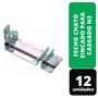 Imagem de Kit C/ 12 Fecho Chato Zincado Para Cadeado N3 100x50mm Inca