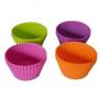 Imagem de Kit C/12 Forminhas De Silicone P/ Mini Bolos Cupcake Muffin