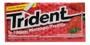 Imagem de Kit c/ 12 Goma de mascar Chiclete Trident morango 8g