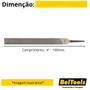 Imagem de Kit C/ 12 Lima Chata Murça 6 Pol Beltools