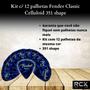 Imagem de Kit c/ 12 palhetas Fender Classic Celluloid 351 shape