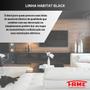 Imagem de Kit C/16 Tomadas 20a Com Placa Habitat Black Fame