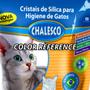 Imagem de Kit C/ 2 Areia Sílica Higiênica Chalesco Para gatos Micro Cristais de Gel 1,8Kg