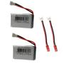 Imagem de KIT C/ 2 Bateria Para Drone Original 650mAh 3,7 V + Adapatador Jst
