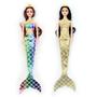 Imagem de Kit C/ 2 Bonecas Dream Doll  Sereia - Colorida (2906D) + Dourada(2906C)