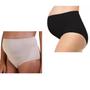 Imagem de Kit C/ 2 Calcinhas Gestante Sem Costura Loba Lupo Tamanho:MCor:PretoTamanho:MCor:BegeNaturalPeach