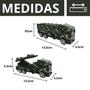 Imagem de Kit C/ 2 Caminhão Militar Carreta Transporte + Pull Back Lança Míssil - Pica Pau