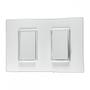 Imagem de Kit C/2 - Conjunto Ilumi Vivaz Branco Com Placa 1 Simples...